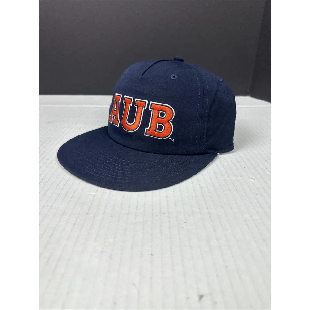 NEW UA Auburn University Tigers Navy Blue Embroidered Logo Snapback The Game